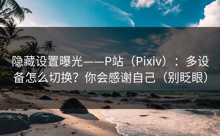 隐藏设置曝光——P站（Pixiv）：多设备怎么切换？你会感谢自己（别眨眼）